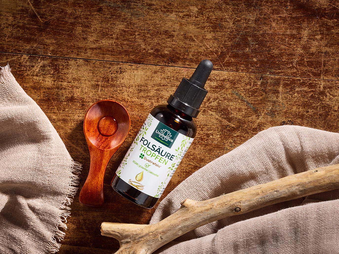 Folic acid drops Quatrefolic® - 400 µg per daily dose (4 drops) - 50 ml from Unimedica